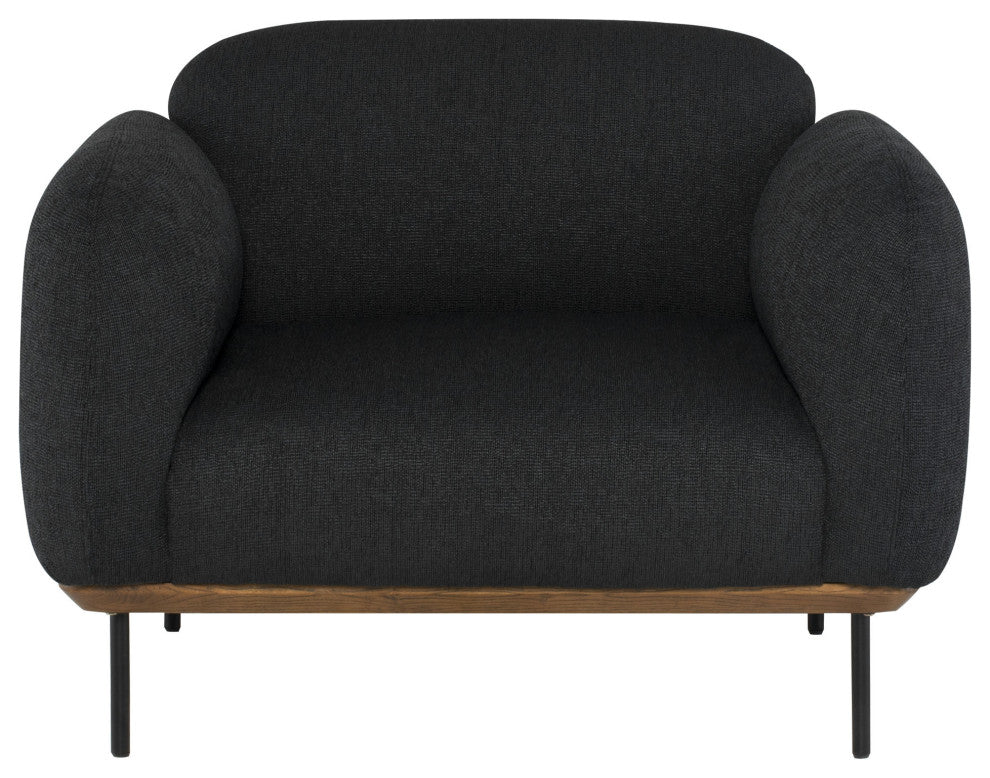 Benson Activated Charcoal Fabric Single Seat Sofa