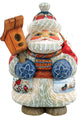Welcome Home Birdie Santa Scenic Decorative Ornament, Large