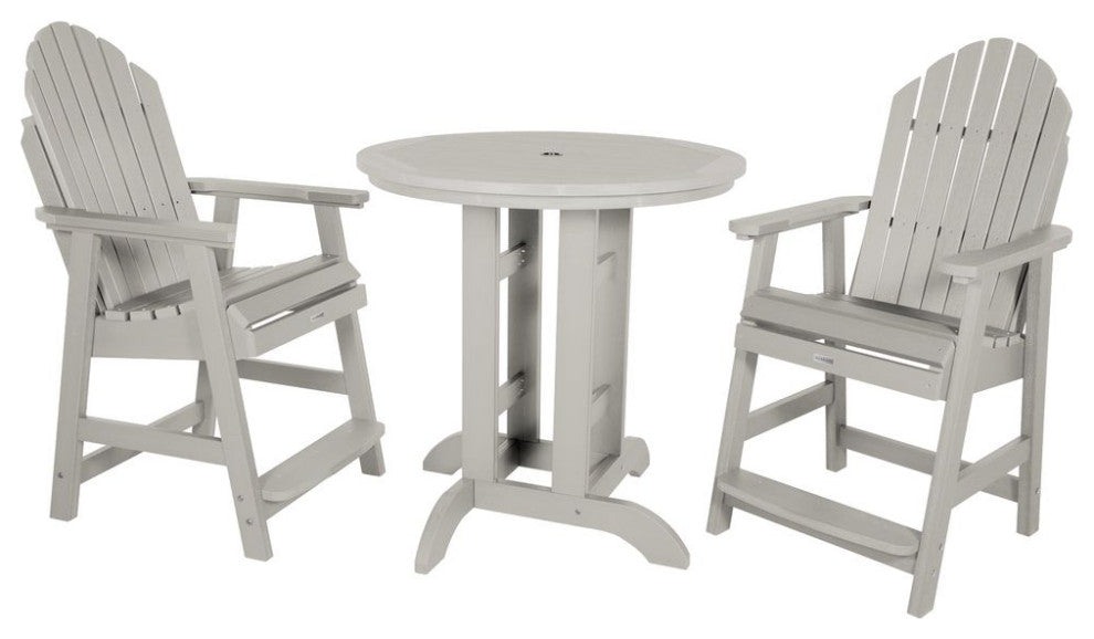 Hamilton 3-Piece Round Counter-Height Dining Set, Harbor Gray