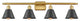 Innovations 516-4W-SG-M8-BK 4-Light Bath Vanity Light, Satin Gold
