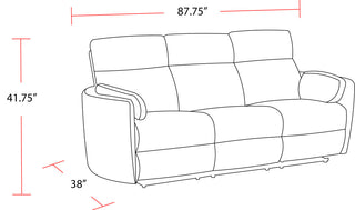 Radius Mineral Power Reclining Sofa and Recliner