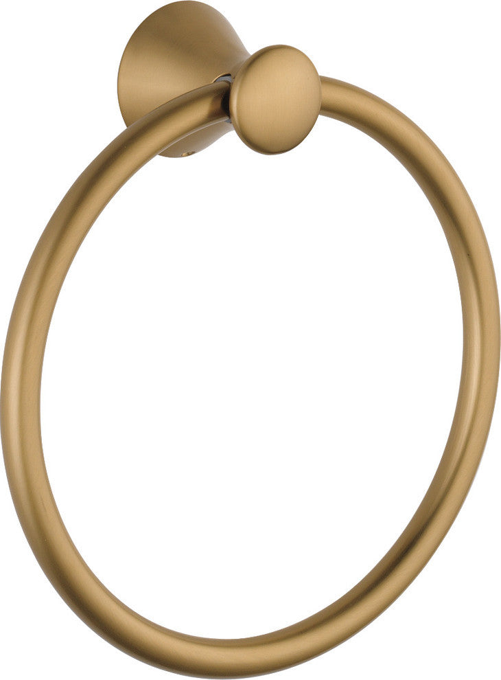 Delta Lahara Towel Ring, Champagne Bronze, 73846-CZ