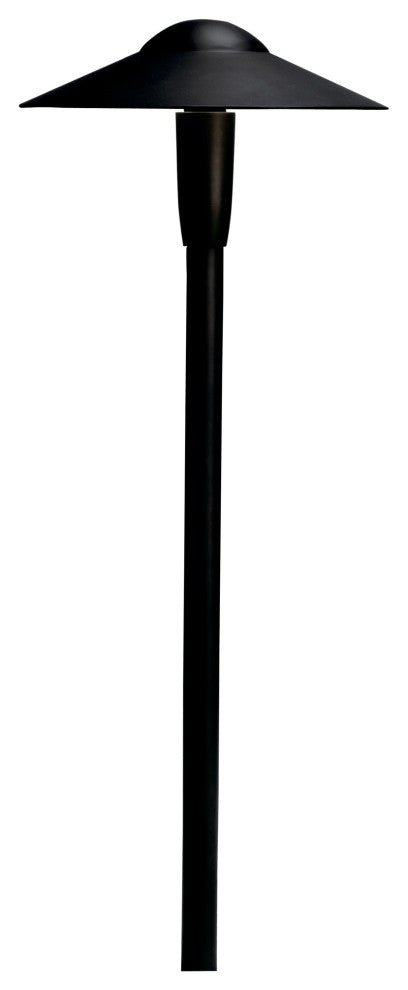 Textured Black 2700K LED Dome Path Light
