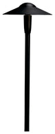 Textured Black 2700K LED Dome Path Light