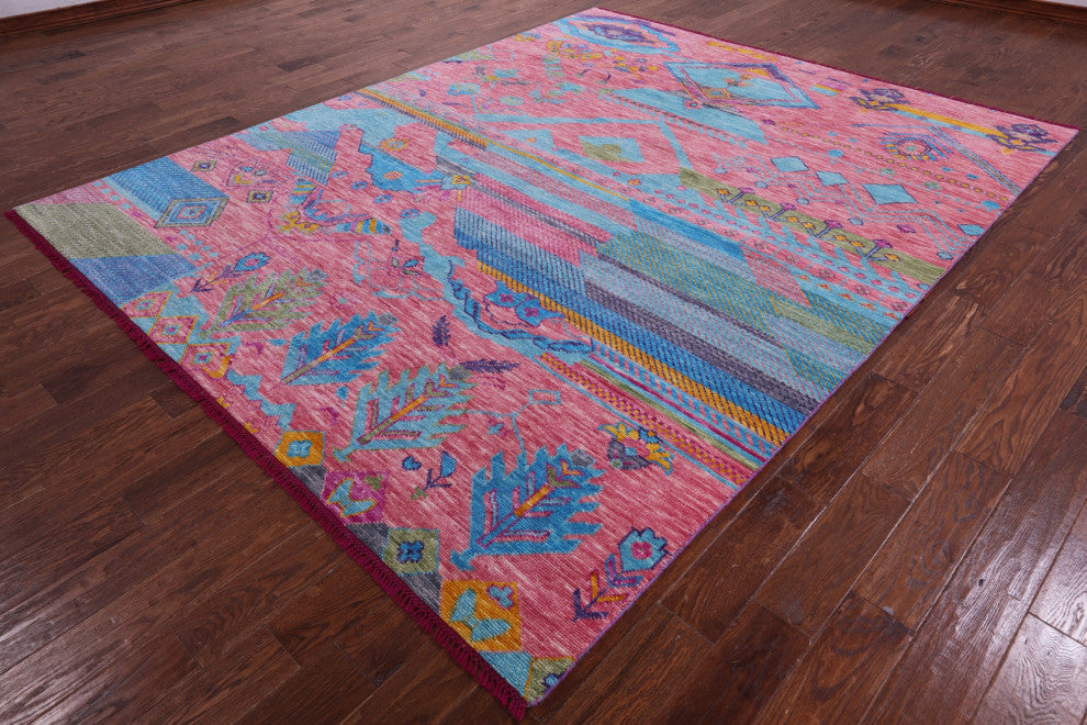 8' 1" X 10' 0" Moroccan Handmade Wool Rug - Q15411