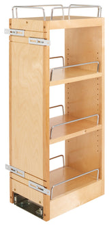 Wood Wall Cabinet Pull Out Organizer for 30" H Cabinets With BB Soft Close, 8"