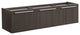 Fresca Vista 60" Gray Oak Wall Hung Single Sink Cabinet
