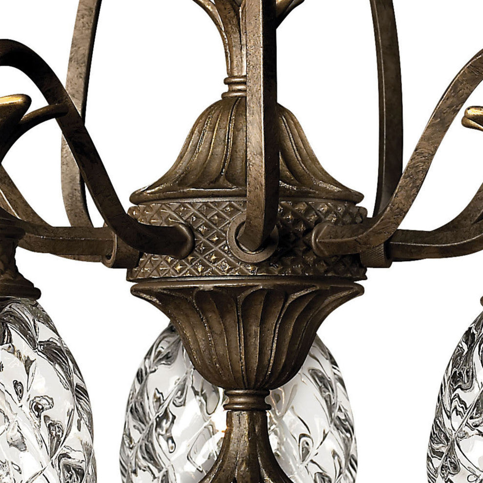 Hinkley Lighting H4885 Plantation 5 Light 1 Tier Chandelier - Pearl Bronze