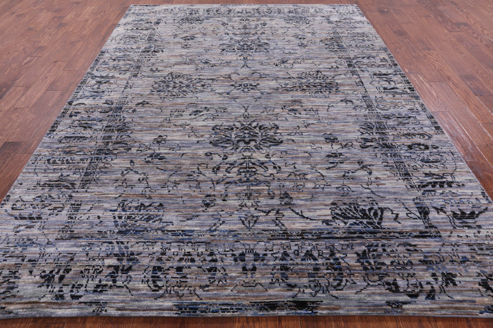 8' 0" X 10' 3" Hand-Knotted Modern Wool Rug Q8586