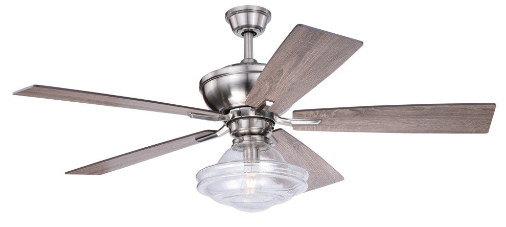 Vaxcel, Huntley 52" Satin Nickel LED Ceiling Fan