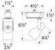 WAC Lighting Low Voltage Track Fixture 50W in White for H Track