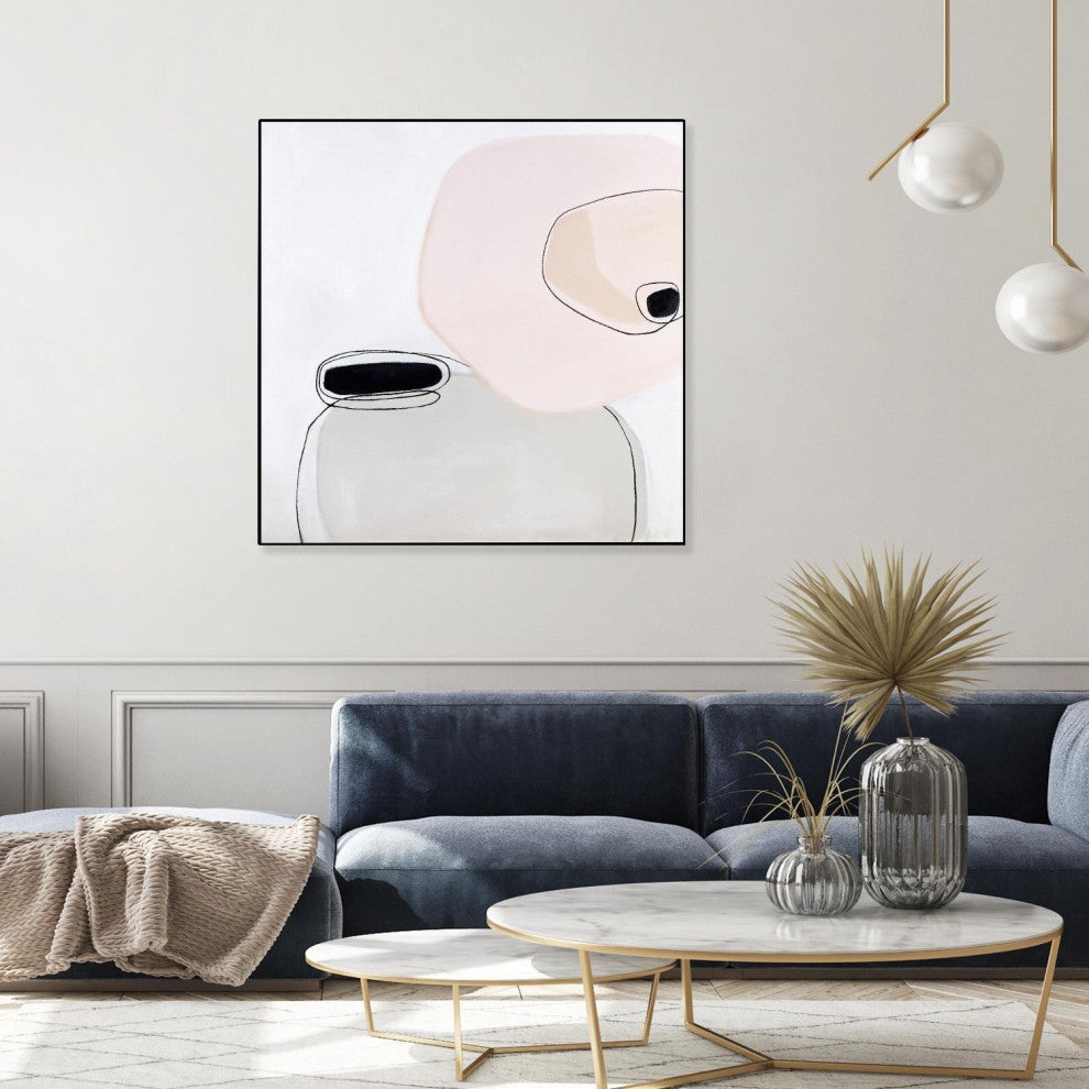 "TRANQUILITY" Framed Canvas by Giant Art 30"x30"