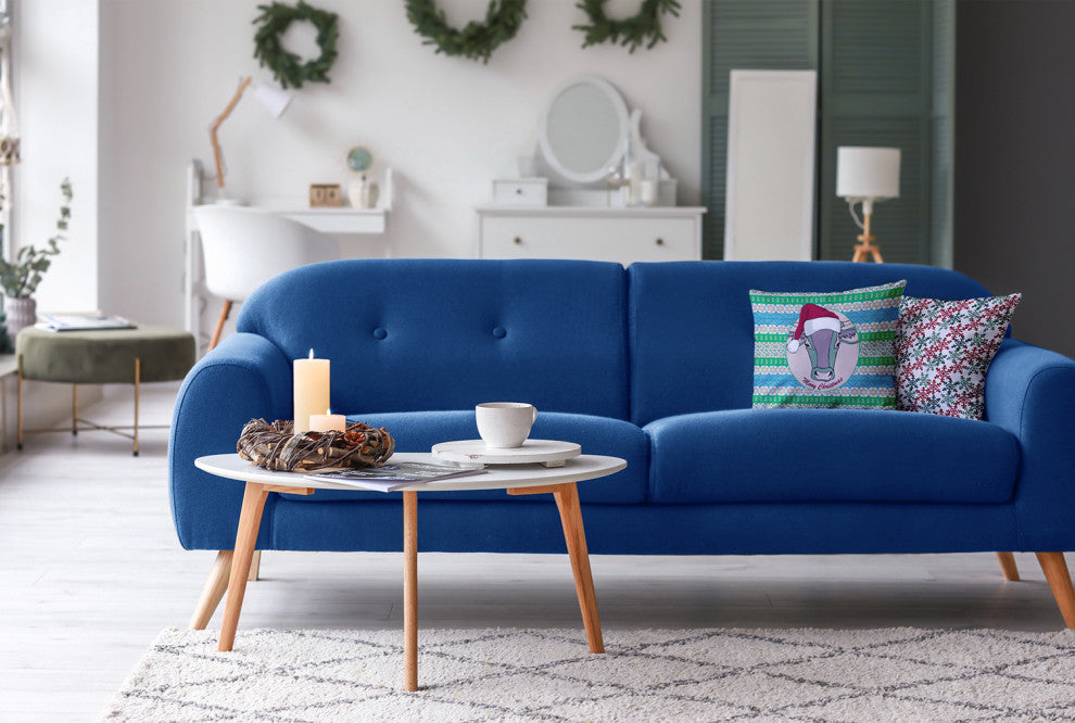 Mooy Christmas Accent Pillow, Pale Pink, 18"x18"