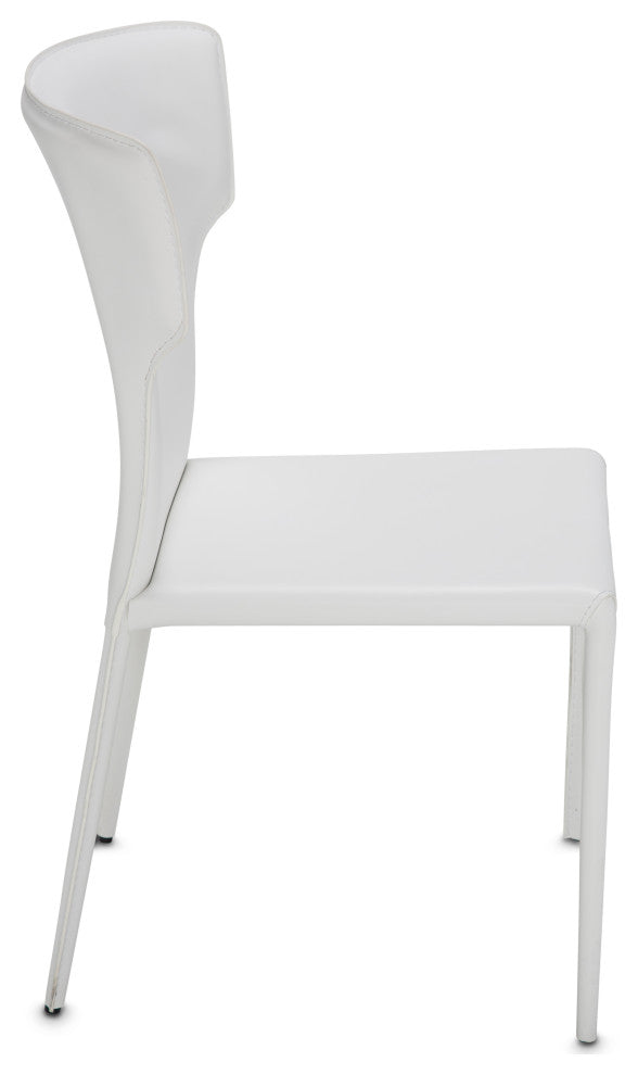 Halo Assembled Side Chair, Set of 2, Glossy White