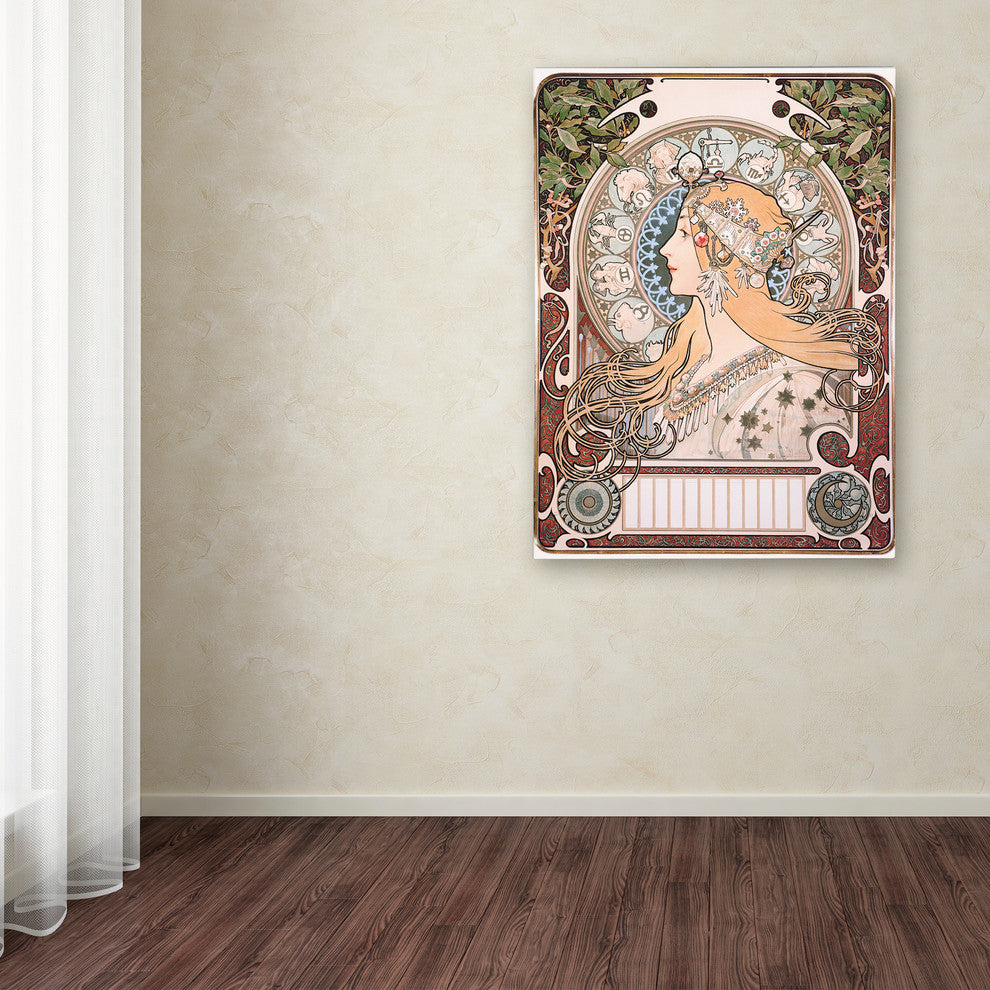 Alphonse Mucha 'Zodiac' Canvas Art, 32 x 24