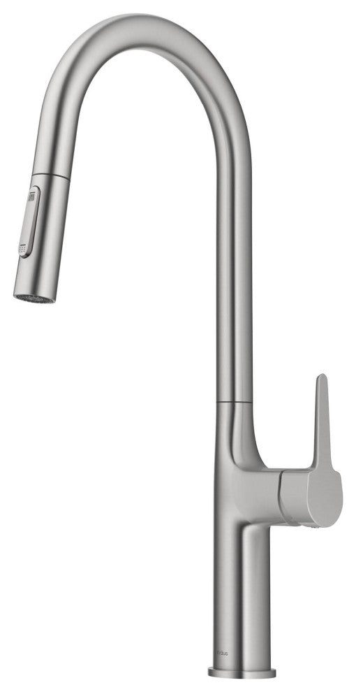 Oletto Pull-Down 1-Hole Kitchen Faucet, Spot Free Stainless Steel