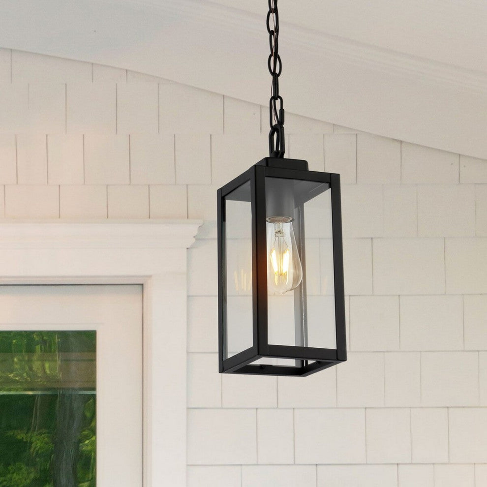 Safavieh Clemens Outdoor Pendant Matte Black