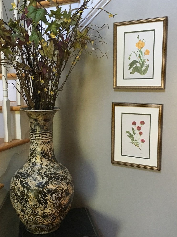 Original Vintage 1959 Botanical Flower Print, Framed