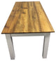 Barn Wood and White Farm Table, 60"