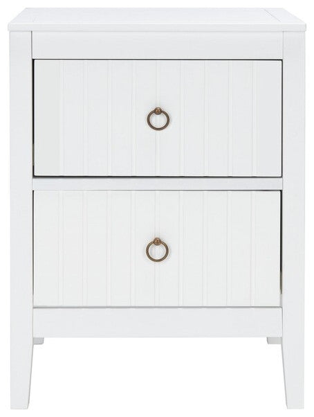 Safavieh Tegan 2 Drawer Nighstand, White