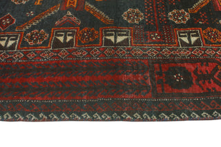 Fine Vintage Distressed Annahi Charcoal/Red Runner, 3'2 x 5'9