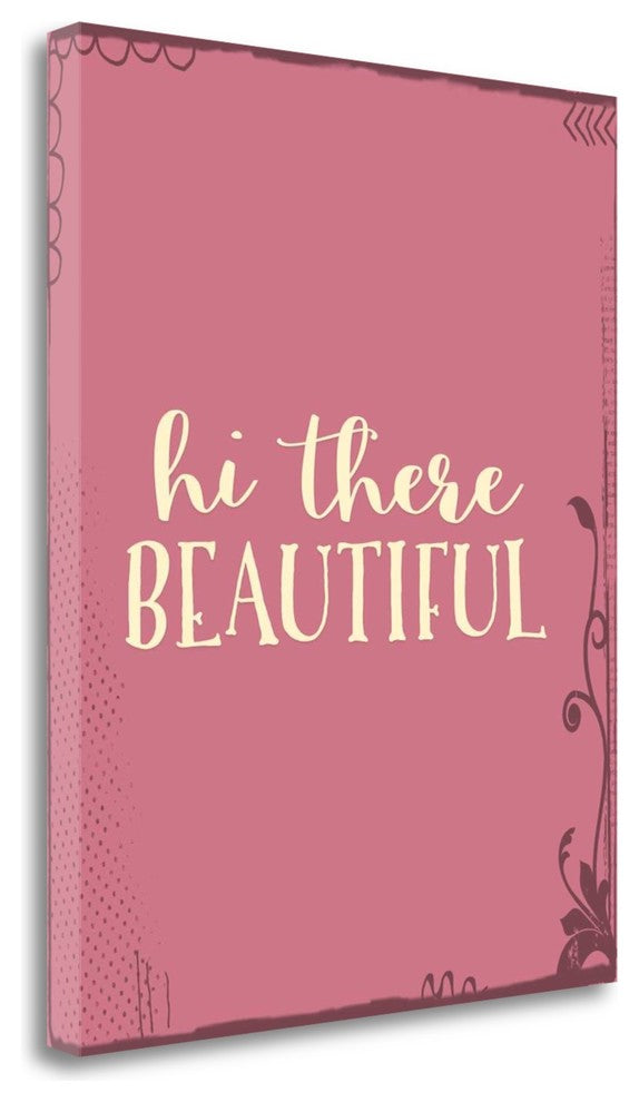 "Hi There, Beautiful" By Tara Moss, Giclee Print on Gallery Wrap Canvas