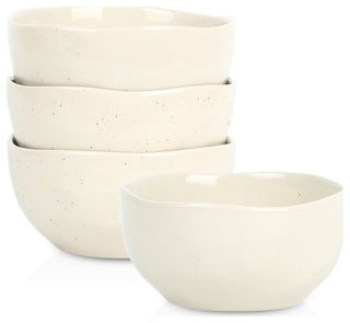 Stone Lain Mirella Stoneware Cereal Bowl Set of 4, Beige