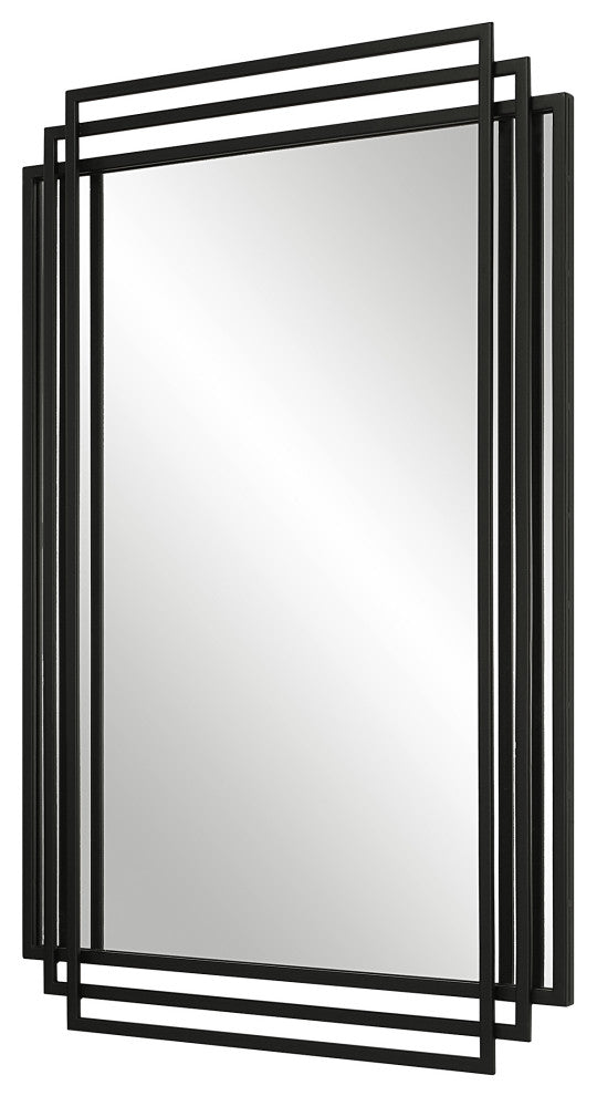 Uttermost Amherst Black Iron Mirror