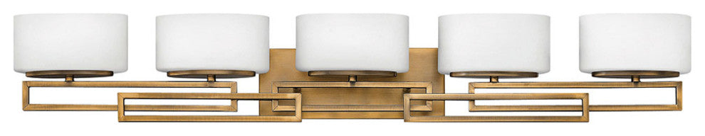 Hinkley Lanza Extra Large Five Light Vanity, Brushed Bronze
