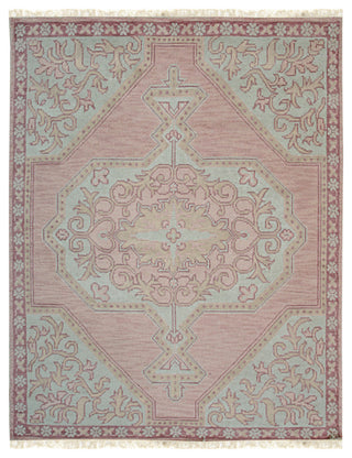 EORC Pink Hand Knotted Wool Heriz Rug, 8'x10'