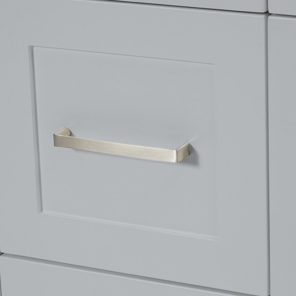 Hamlet 43" Bath Vanity Rectangle Sink in Grey With Quartz Vanity Top