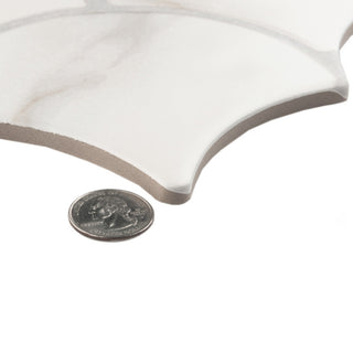 Scala Statuario Porcelain Floor and Wall Tile, Statuario