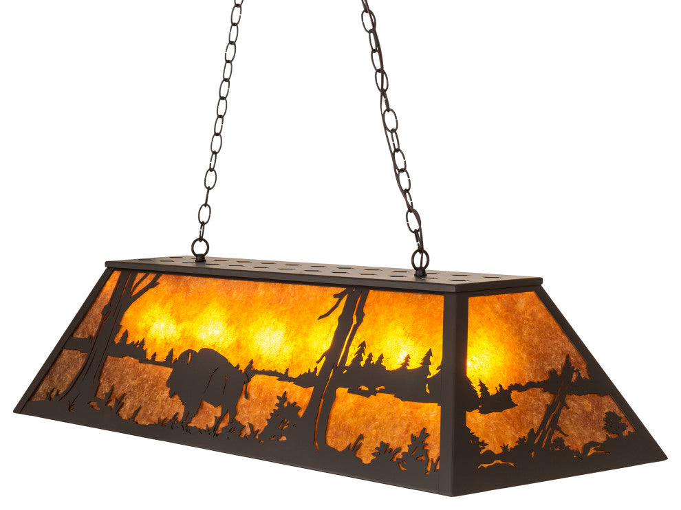 48 Long Buffalo Oblong Pendant