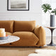 Copious Performance Velvet Sofa Cognac