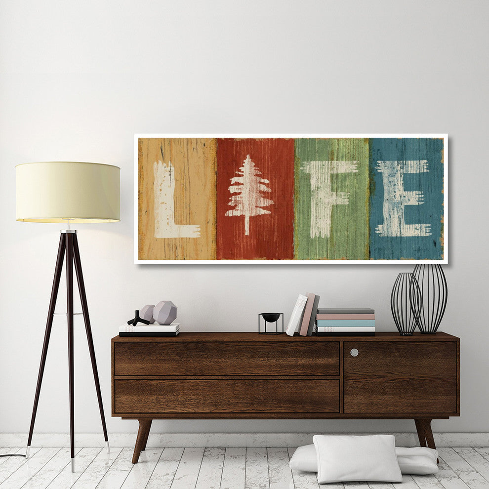 "Lake Lodge VI" Digital Paper Print by Sue Schlabach, 77"x32"