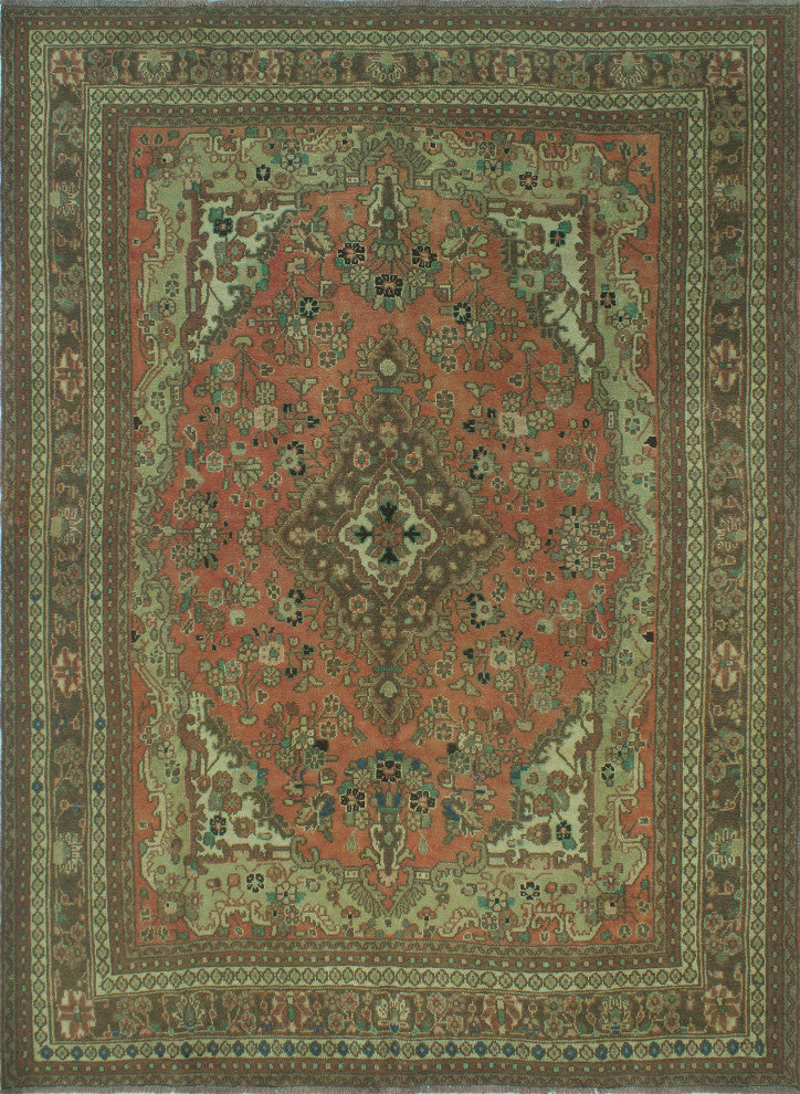 Semi-Antique Ullok Rust/Brown Rug, 7'0x9'6