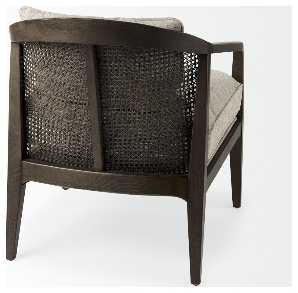 Fusion Dark Cane Back Arm Chair