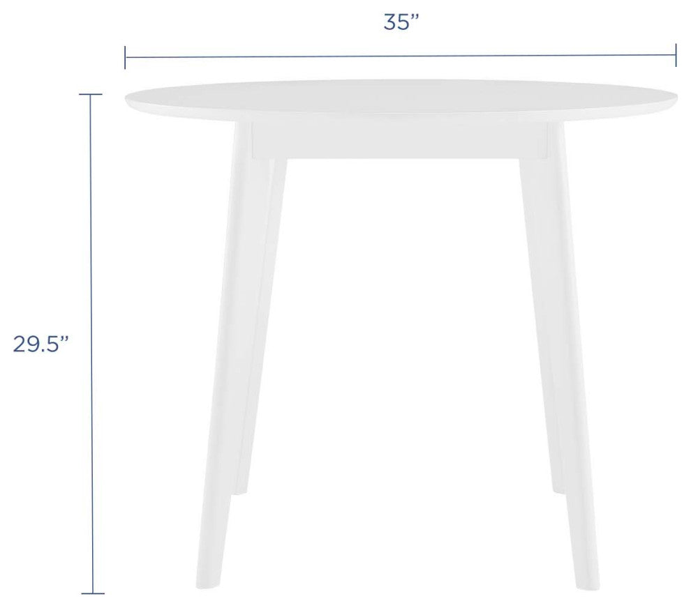 Vision 35" Round Dining Table EEI-3750-WHI