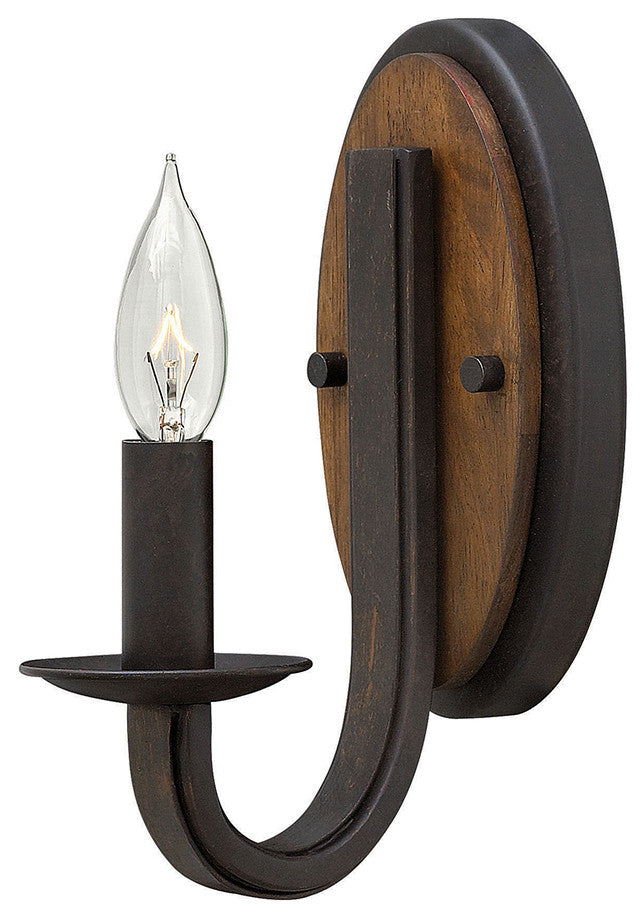 Fredrick Ramond Bastille Small Single Light Sconce, Vintage Bronze