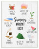 Stupell Industries Summer Bucket List Seasonal Items Food Word Design, 13"x19"