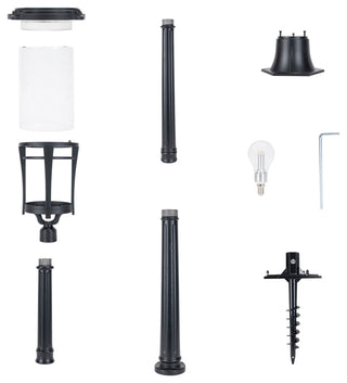 Aurora Bulb Post Lamp with EZ Anchor