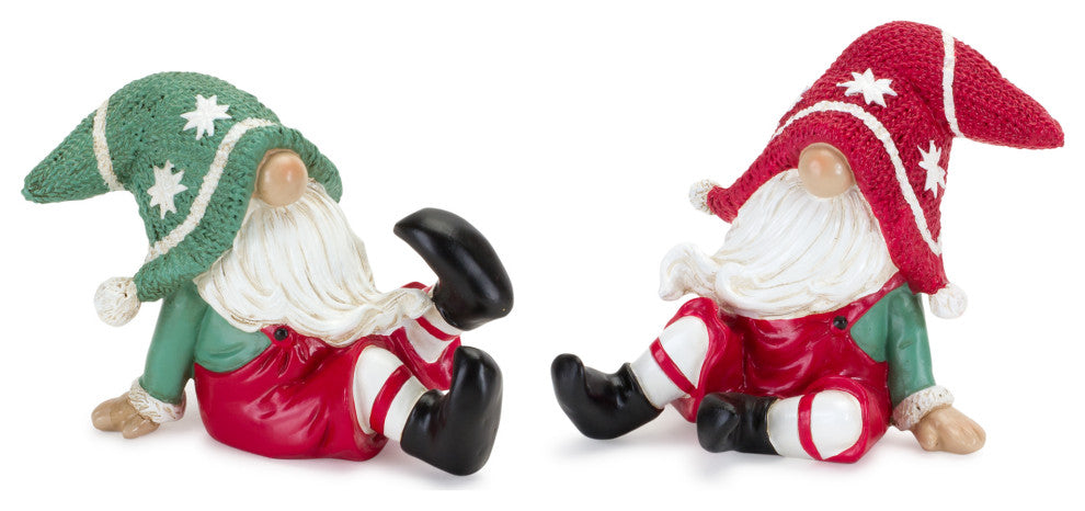 Holiday Gnome Figurine, 2-Piece Set