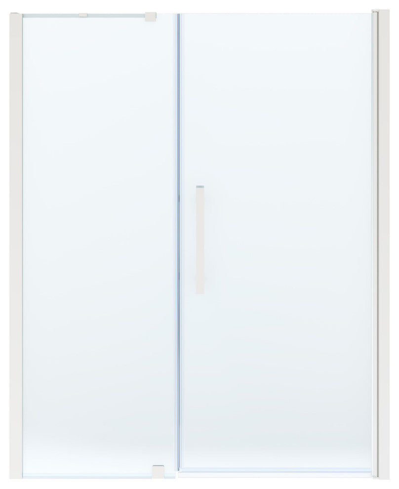 Pasadena 57 1/16-59 1/16"Wx72"H Alcove Pivot Shower Satin Nickel