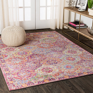 Flori Bohemian Medallion Area Rug, 5x8