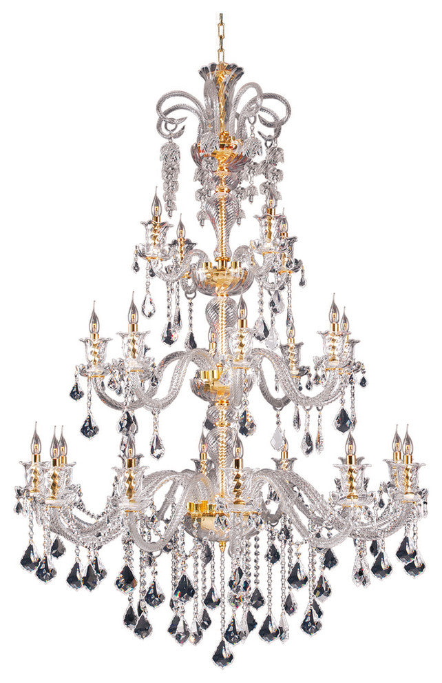 Artistry Lighting Elizabeth Collection Crystal Chandelier 44x63, Gold