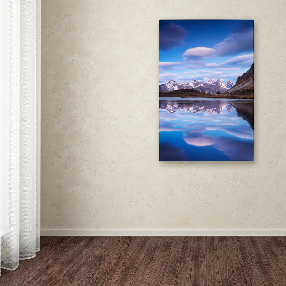 Mathieu Rivrin 'Blue Planet' Canvas Art, 32x22