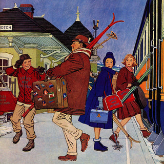 "Wrong Week at the Ski Resort" Print on Canvas by James Williamson