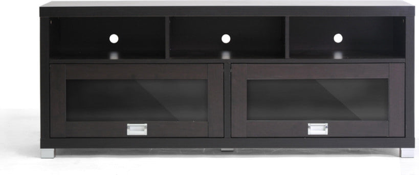 Swindon Modern TV Stand With Glass Doors
