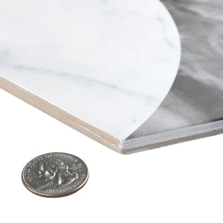 Classico Bardiglio Hex Moon Carrara Porcelain Floor and Wall Tile