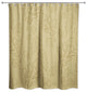 Mustard Yellow Large Leaf Pattern 71x74 Shower Curtain